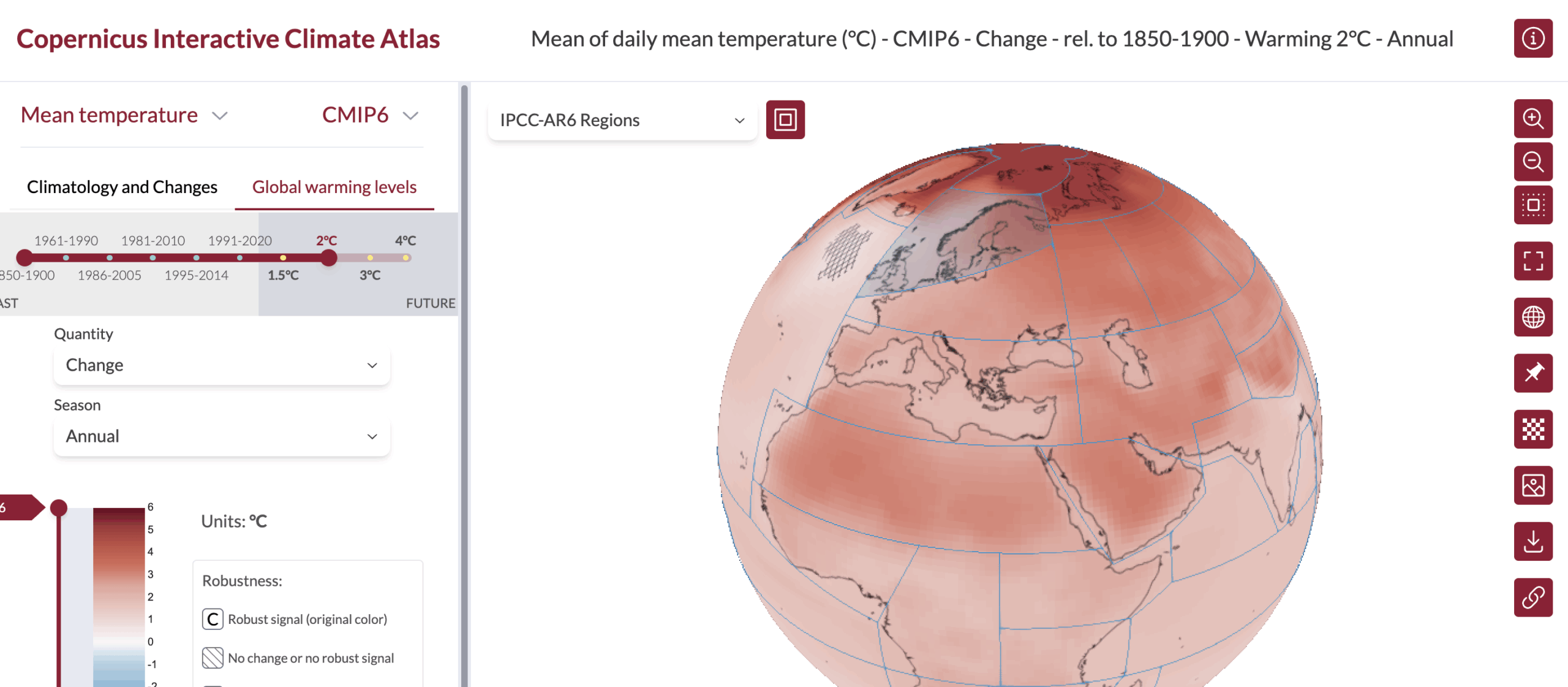 Copernicus interactive climate atlas (C3S atlas)